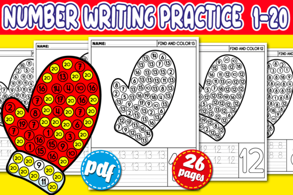Download Number Recognition &amp; Tracing 1-20 - Number Collection