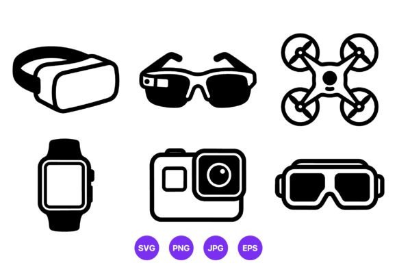 Download Virtual Reality and Tech Gadget Vector - Tech gadget Collection