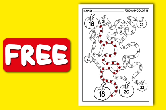Download Pumpkin Number Recognition | Number Maze - Number Collection
