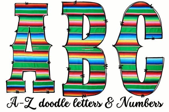 Download WESTERN SERAPE DOODLE LETTERS &amp; NUMBERS - Number Collection