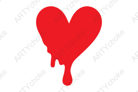Download Dripping Heart. SVG File for Cricut - Svg file for cricut Collection