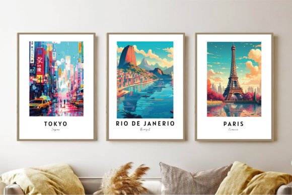 Download City Posters, Set of 3 PRINTABLES - Printables Collection