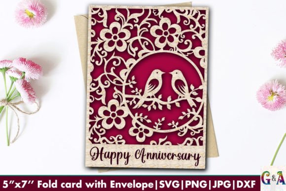 Download Anniversary Card SVG File for Cricut - Svg file for cricut Collection