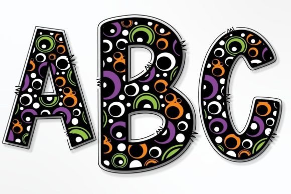 Download HALLOWEEN DOODLE ALPHABET &amp; NUMBERS SET - Number Collection