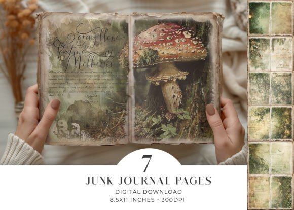 Download Woodland Junk Journal Pages Bifold - Woodland junk journal Collection