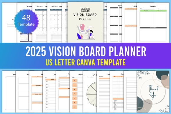 Download 2025 Vision Board Planner - Vision board planner Collection