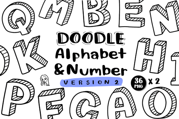 Download Doodle Alphabet &amp; Number, Text, School - Number Collection