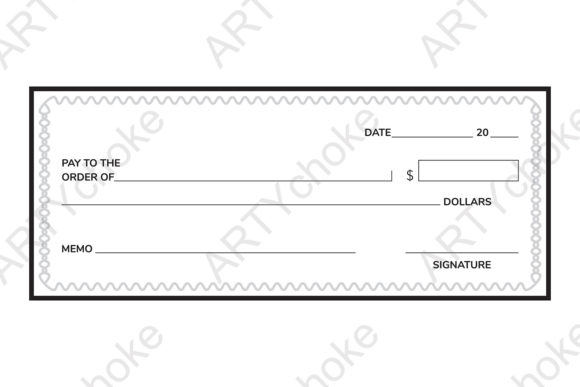 Download Bank Check Cheque. SVG File for Cricut - Svg file for cricut Collection