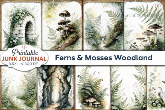 Download Ferns and Mosses Woodland Junk Journal P - Woodland junk journal Collection