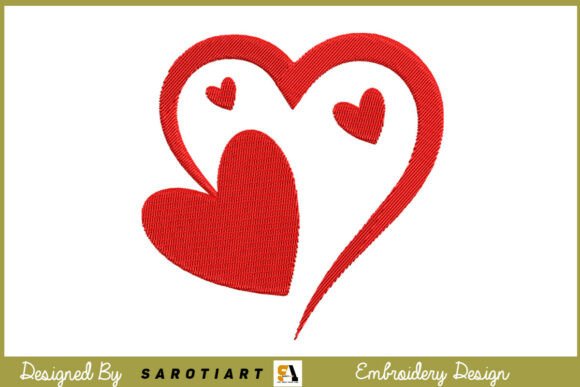 Download Valentine Design Embroidery T-shirt - Valentine design Collection