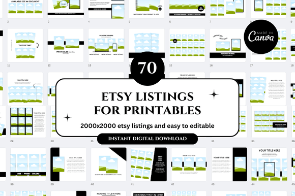 Download Printables Etsy Canva Mockup - Printables Collection