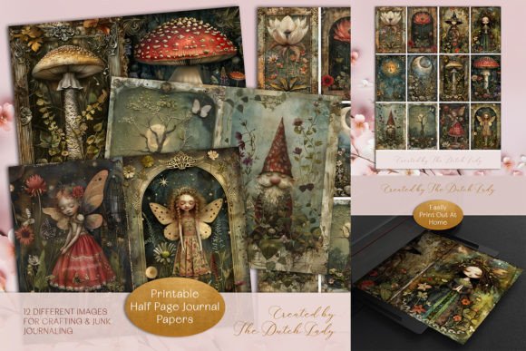 Download Fairytale Woodland Junk Journal Papers - Woodland junk journal Collection