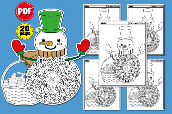 Download Number Recognition Worksheets 1-20 - Number Collection
