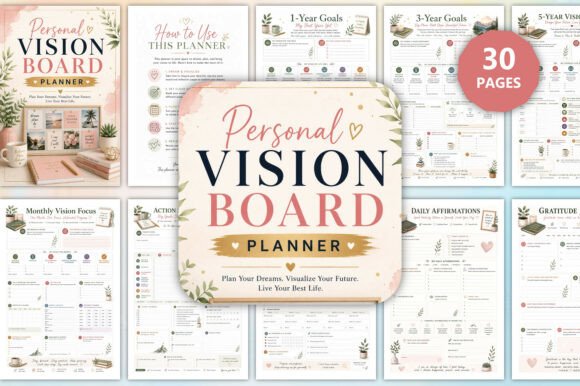 Download Personal Vision Board Planner - Vision board planner Collection