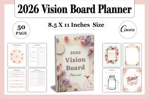 Download 2026 Vision Board Planner - Vision board planner Collection