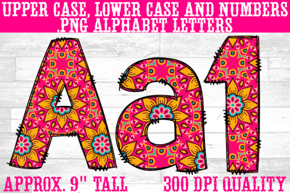 Download Western Boho Doodle Letters &amp; Numbers - Number Collection
